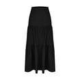 thumbnail image 3 of Women's Boho Tiered Maxi Skirt - 2026 Summer Trendy Flowy A-Line Long Skirt with Pockets for Beach Vacation & Casual Wear, 3 of 5