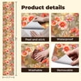 thumbnail image 5 of Vintage Floral Contact Paper Peel and Stick Wallpaper Shabby Chic Botanical Print Pastel Leaves 17.7in x 9.8ft Self Adhesive Removable Wall Paper for Nursery Bedroom Cabinets Drawers, 5 of 8