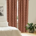 thumbnail image 2 of Ambesonne Traditional Curtains, Ethnic Floral Paisley, Pair of 28"x84", Dark Fuchsia and White, 2 of 5