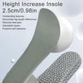 thumbnail image 4 of 2 pares de plantillas para aumentar la altura, transpirables, informales, suaves, absorbentes de golpes, anticompresión, elevadores de zapatos para mujeres y hombres, 4 of 8