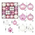 thumbnail image 3 of Amagogo 44 Pieces Christmas Ornament Balls Xmas Decorative Baubles Christmas Tree Hanging Holiday Decoration Pink and White, 3 of 8