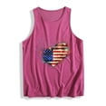 thumbnail image 5 of Zynoxe Womens Patriotic Tank Tops Fashion Sleeveless Independence Day T Shirts for Women Casual Summer Round Neck Graphic Tees (#03 Red,M), 5 of 5