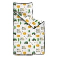 thumbnail image 2 of Tractor and Trees White Pattern Teens Toddler Nap Mat with Pillow, Sleeping Mat Bag for Preschool Daycare 50"x20", 2 of 6