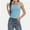 Light Blue, variant on Women's Slim-Fit Strap Camisole Tank Top - Basic Cami Undershirt