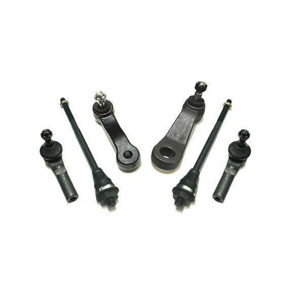 6 Pc Inner & Outer Tie Rod Ends   Idler & Pitman Arms Steering Kit Fits select: 1999-2007 CHEVROLET SILVERADO, 2000-2006 CHEVROLET TAHOE