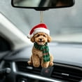 thumbnail image 4 of 2d Acrylic Christmas Tree Ornament, Friendship Themed Flat Hanging Decor, Festive Pendant for Car Interior Rearview Mirror, Home Wall Window Holiday, Lazyguy, 4 of 9