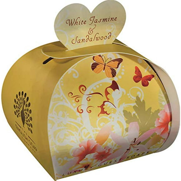 The English Soap Company Luxury Guest Soaps 2.0 Oz/ 60g White Jasmine & Sandalwood for Women By 2 Fl Oz