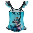 thumbnail image 2 of Apex Legends Lifeline Girls Swimsuit Ruffle One-piece Beachwear Kids Cute Swimwear Summer Bathing Suit 8-10Y（130cm）, 2 of 8