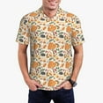 thumbnail image 2 of Salouo Autumn With Hedgehog for Men's Short Sleeve Polo Shirts,Polo Shirts for Men Performance Short Sleeve Golf Shirt Athletic Casual Collared T-Shirt-Medium, 2 of 8