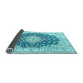thumbnail image 2 of Ahgly Company Indoor Square Persian Light Blue Traditional Area Rugs, 3' Square, 2 of 4