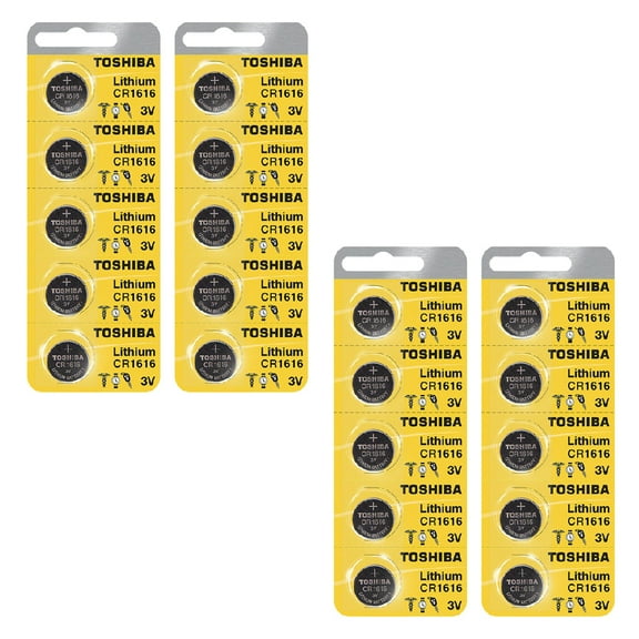Toshiba CR1616 3 Volt Lithium Coin Battery (4 Packs of 5)