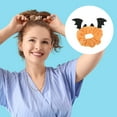 thumbnail image 3 of Unique Bargains 1 Pc Hair Elastics Fashion Halloween Bat Hair Ties Black Orange, 3 of 5