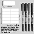 thumbnail image 2 of sixwipe 200 Pcs Clothing Labels with 4 Pcs Marker Pens, No Iron Fabric Labels, Waterproof Washable Laundry Labels, Name Tags Stickers for Nursing Home, 2 of 7