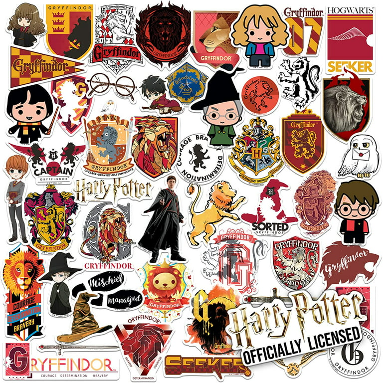 Harry Potter Gryffindor Theme Sticker Pack Die Cut Vinyl Large