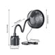 thumbnail image 3 of Ventilador de coche USB, 3 velocidades, portátil, base ajustable, giro de 360 grados, 3 of 9
