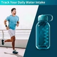 thumbnail image 4 of Leakproof Sports Water Bottle with Handle, 800ml Plastic Gym Water Bottle for Men Women, Non-spill Lid & Wide Mouth for Easy Filling, Ideal for Fitness, Yoga, Workouts, Hiking and Outdoor, 4 of 6