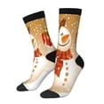 thumbnail image 1 of Balery Christmas Snowman Gift Calcetas Largas con Estampado para Hombre y Mujer – Suaves y Transpirables, Talla Única (US 5-11), 1 of 6