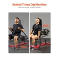 thumbnail image 2 of Máquina de inmersión con asiento VEVOR para tríceps y bíceps Press Down 204 kg, 2 of 9
