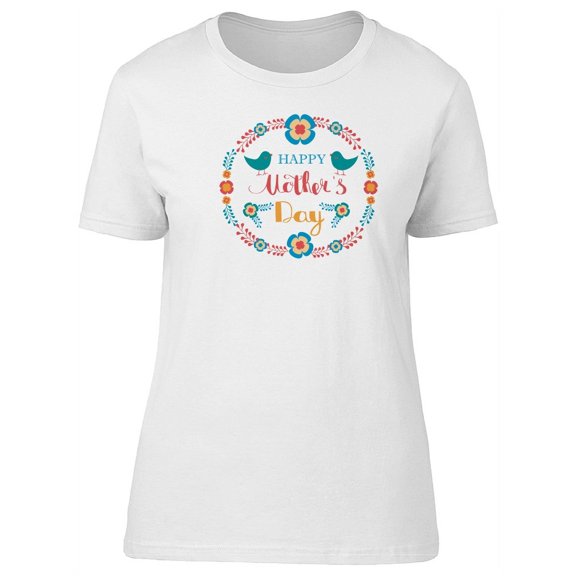 Mothers Day Circle Floral Frame Tee Women's -Image by Shutterstock