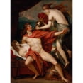 thumbnail image 2 of Benjamin West 19x24 Gold Ornate Framed and Double Matted Museum Art Print Titled - Thetis Bringing the Armor to Achilles (1804), 2 of 4
