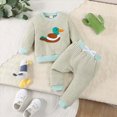 thumbnail image 2 of TOWED22 Toddler Baby Boy Fall Clothes Long Sleeve Print Graphic T-Shirt with Elastic Waist Shorts Set Winter Outfit, 2 of 8