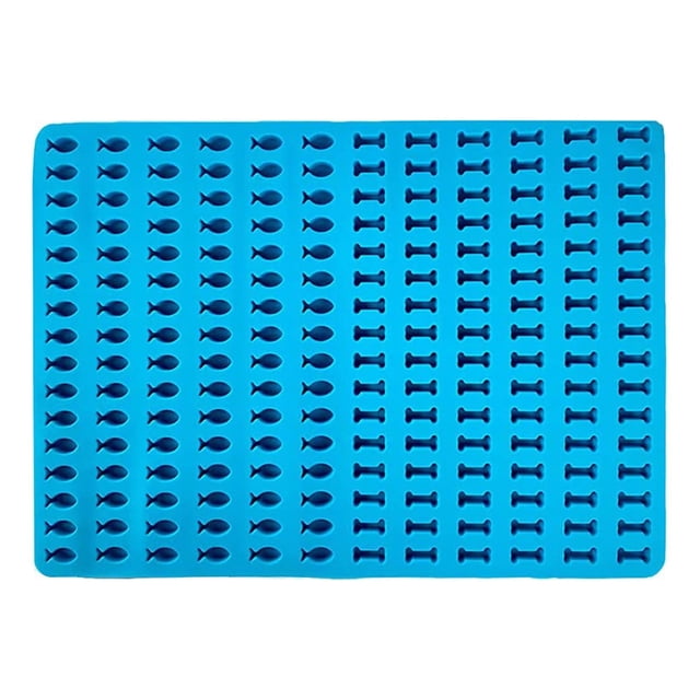 Dog Mats for Food and Water Multi-Purpose Silicone Mat Fish Shapes Mat Baking Mat Dog Biscuits Dog Mat for Food and Water Silicone Baking Mats for Oven Dog Biscuits for Medium Dogs