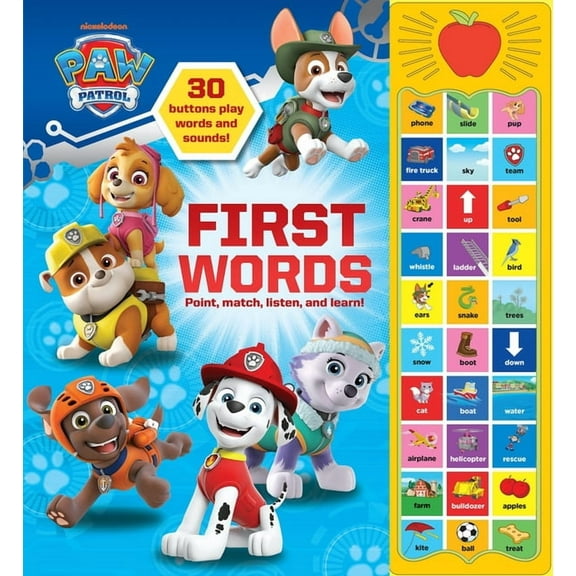 Nickelodeon Paw Patrol: First Words Sound Book, (Paperback)