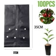 thumbnail image 4 of GYZEE 100Pcs Thicken Nursery Bags Plant Grow Bags Pots Flower Planting Bags 17x35cm, 4 of 6