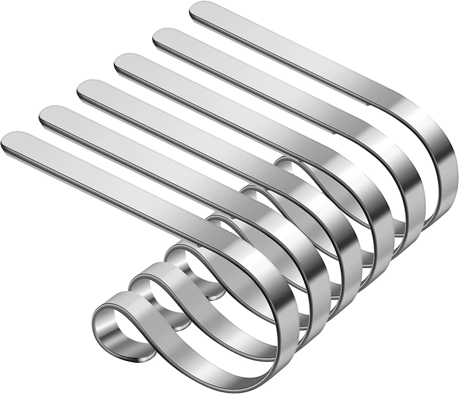 6 Pack Christmas Stocking Holders NoSlip Stocking Hangers Adjustable