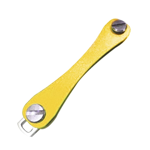 Llavero Herramienta de soporte de llave de gran escala amarilla Gadget Organizador Dispositivo de al Meterk Llavero