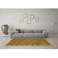thumbnail image 3 of Ahgly Company Indoor Rectangle Abstract Brown Modern Area Rugs, 2' x 5', 3 of 4