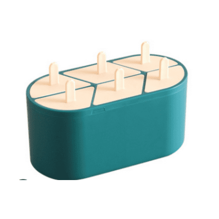 

Six Silicone Ice Cube Household Healthy Ice Mold Ice Stick Ice Cream Mold Summer Cool|Ice Cream Tubs(Green)