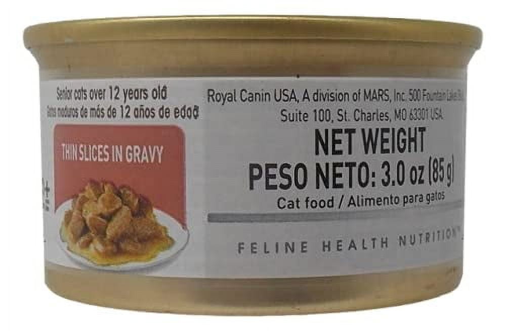 Slices in Gravy Wet Cat Food - 3 Flavors - 2 Each: Urinary Care, Weight Care, Aging 12+ | Royal Canin | MerlinsMart Zine + Catnip Toy