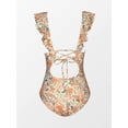 thumbnail image 4 of Traje de baño de una pieza CUPSHE con cuello en V profundo y estampado floral, 4 of 6