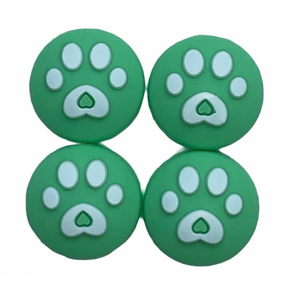 JenDore Green 4Pcs Paws Silicone Thumb Grip Caps for Nintendo Switch
