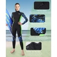 thumbnail image 6 of Yikayin Wetsuit Women 3mm Neoprene Wet Suit Full Body Thermal Wetsuits Dive Suit for Diving Surfing Water Sports, 6 of 11