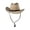 Black, variant on Outback Women's Cowboy Hat Tea Stained Shapeable Raffia Straw, Natural