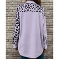 thumbnail image 5 of Herrnalise Jackets For Women Coat Leopard Printed Mid Length Jacket For Woman Shackets For Women 2024 fall Purple,XL, 5 of 7