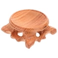 thumbnail image 1 of KAKOWELY Retro Wooden Base 2Pcs Retro Wooden Base Home Simple Gourd Holder Crystal Balls Displaying Stand2.36"X2.36"X0.98", 1 of 5