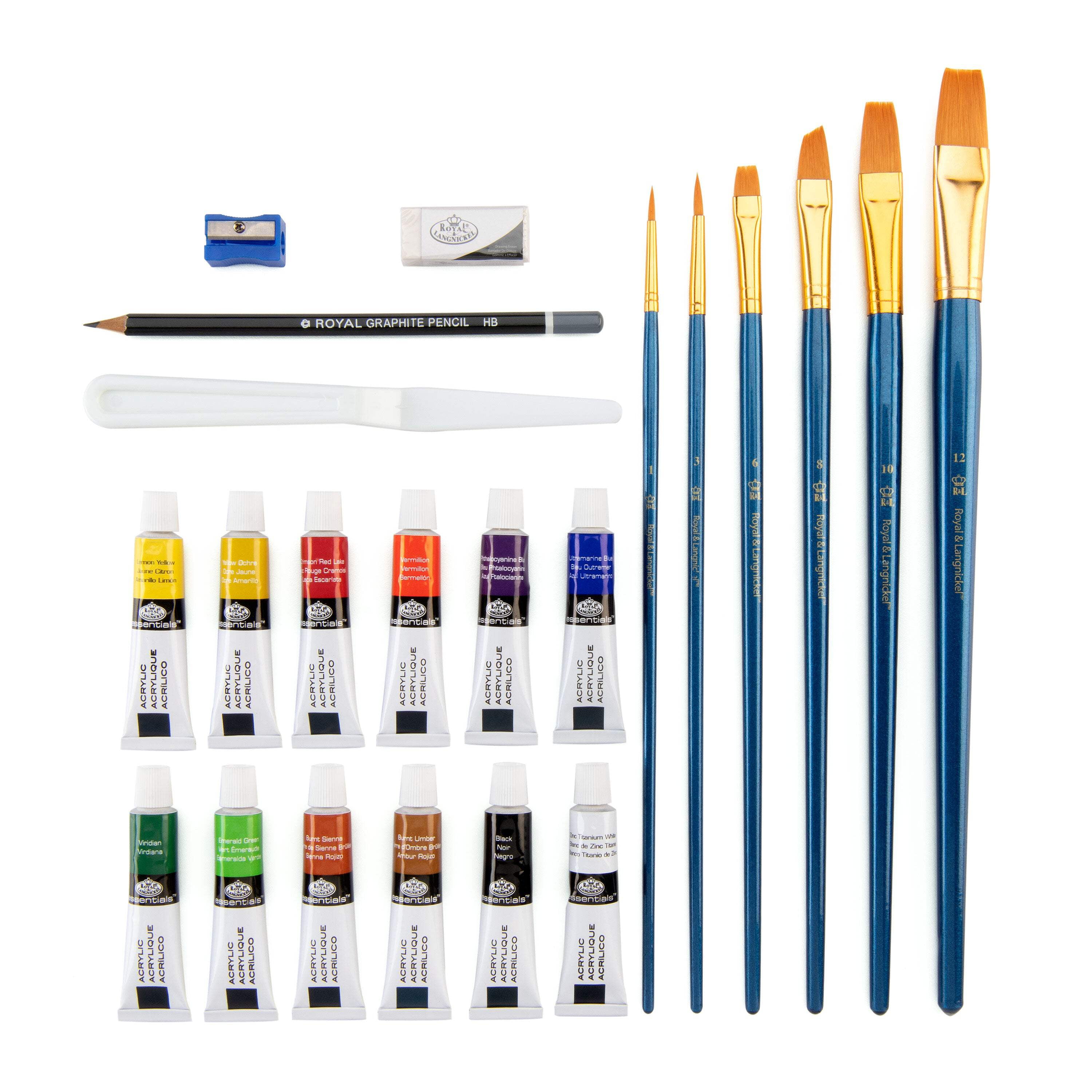 Royal & Langnickel Acrylic Large Clear Art Set - 25pc