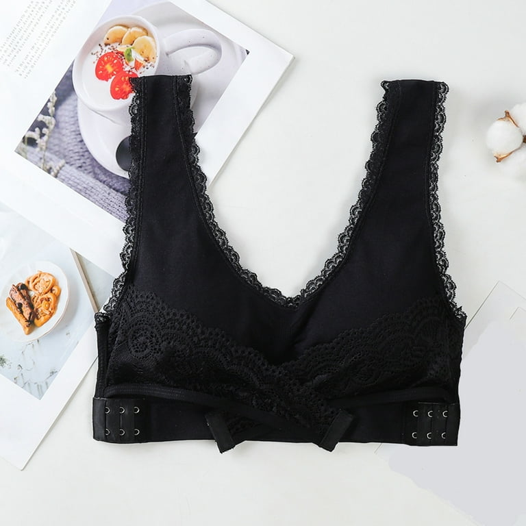 Front Cross Bra, Comfy Slim and Shape Bra with Removable Padding