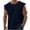 Navy-1, variant on Mens Sleeveless Tank Tops Oversized Cut Off T-Shirts Workout Gym Crewneck Casual Muscle Sleeveless Cotton Tees