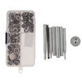 thumbnail image 2 of Abbracc 40 Set Snap Buttons Press Studs with Fixing Tools Kit White White, 2 of 9