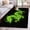 Green, variant on Dragon Flames 2'x3' Washable Rug, Green Dragons Abstract Modern Art Non-Slip Soft Doormat Area Rugs for Entrance Bathroom Bedsides, StainResistant Carpet for Kitchen Bedroom, Entryway Floor Mat