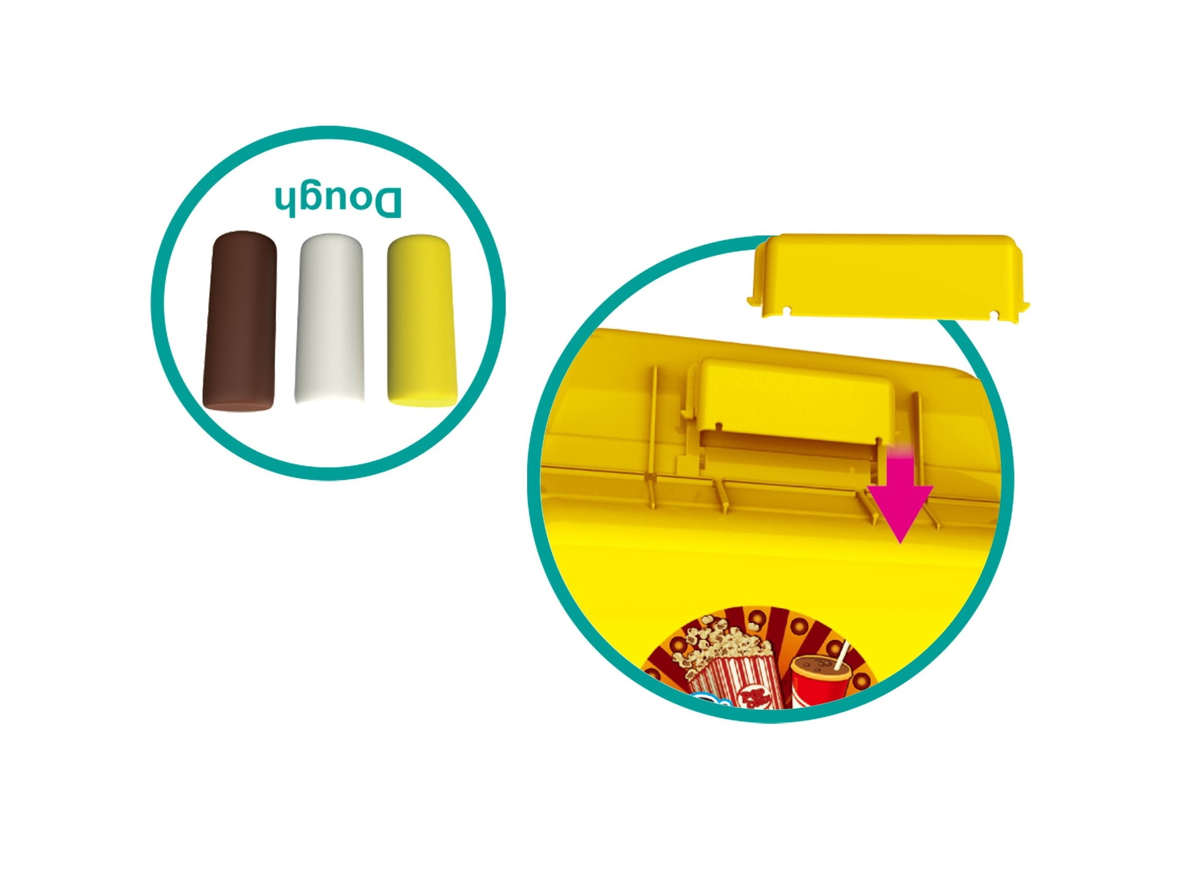 PlayWorld Sweet Treats Portable Snack Bar Case Play Set 35 Pieces