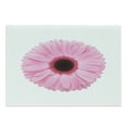 thumbnail image 1 of Pink and White Cutting Board, Fresh Gerber Daisy Garden Plants of Spring Growth Single Flower Image, Decorative Tempered Glass Cutting and Serving Board, Large Size, Pale Pink White, by Ambesonne, 1 of 1