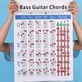 thumbnail image 4 of 2X Tabla de Acordes de Guitarra de Bajo Eléctrico Diagrama de Digitación de Acordes de Guitarra de 4 Cuerdas Pequeño, 4 of 8