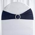 thumbnail image 6 of BalsaCircle 5 Spandex Chair Sashes Silver Round Buckle Party Ceremony Decorations Cheap, 6 of 7