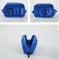 thumbnail image 3 of Bolsa De Almacenamiento De Maquillaje De Viaje Impermeable Organizador De Artículos De Tocador Para Mujeres Azul Sunnimix Monedero de maquillaje de nailon, 3 of 8