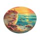 thumbnail image 1 of Balery Island Beach Guinea Pig Fundas de asiento para taburete de bar redondo de tela de terciopelo ajustables que protegen de arañazos y manchas para sillas de 14 a 17 pulgadas.-13 inch, 1 of 7